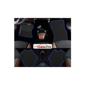 Tegin Honda Civic FK-FN 2006-2012 Hatchback Siyah Deri Mavi Kenar Paspas