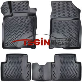 Tegin Honda Civic Sedan 2016-2021 3D Siyah Havuzlu Paspas