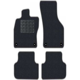 Tegin Honda Crv 4 2012-2016 Siyah Halı Gri Kenar Elipsler Topuk 2250 gr Paspas