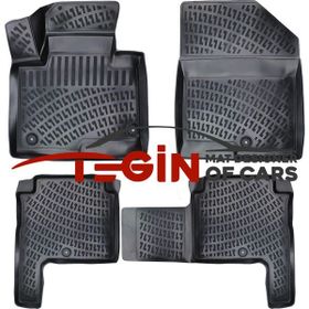 Tegin Hyundai SantaFe 7 Koltuk 2017 3D Siyah Havuzlu Paspas