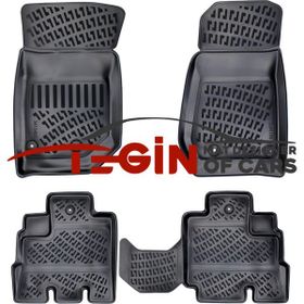 Tegin Jeep Wrangler Unlimited Jk 4-Kapı 2016 3D Siyah Havuzlu Paspas