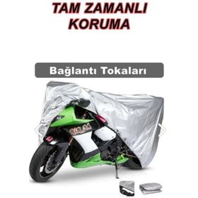 Tegin Kymco Xciting 500 Bağlantı Tokalı 4 Mevsim Koruma Gri Motosiklet Brandası