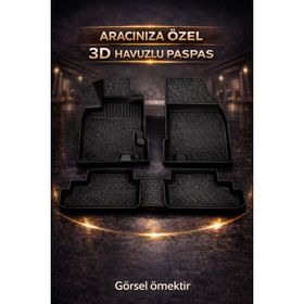 Tegin Mat Designer Of Cars Bmw 4 Serisi Gran Coupe G26 2021 Sonrası 420I Siyah 3D Havuzlu Paspas