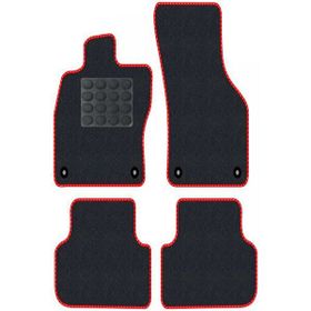 Tegin Peugeot 3008 2008 2017 Siyah Halı Kırmızı Kenar Elipsler Topuk 2250 gr Paspas