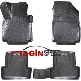 Tegin Renault Captur 3D 2016 Siyah Havuzlu Paspas