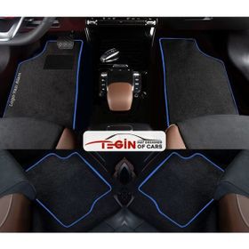 Tegin Renault Megane 3 Cabrio 2010-2015 Prime Siyah Halı Mavi Kenar Halı Paspas