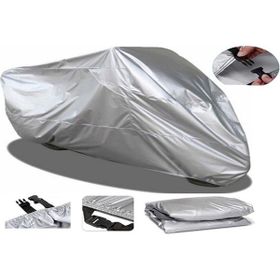 Tegin Salcano Altay 100 Bağlantı Tokalı 4 Mevsim Koruma Gri Motosiklet Brandası