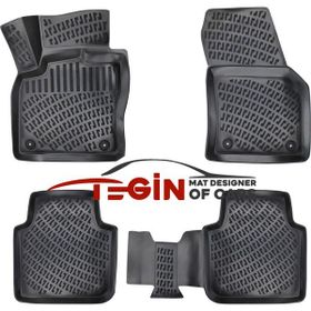 Tegin Volkswagen Tiguan AllSpace 3D 2016 Siyah Havuzlu Paspas