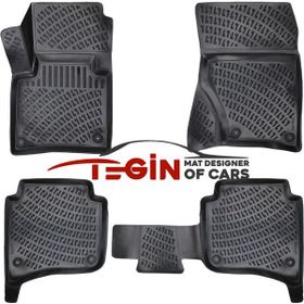 Tegin Volkswagen Touareg 2 Bölge Klimalı 3D 2016 Siyah Havuzlu Paspas