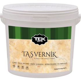 TEK BOYA Renksiz 2.5 lt Tek Su Bazlı Taş Vernik