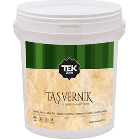 TEK BOYA Renksiz 2.5 lt Tek Su Bazlı Taş Vernik