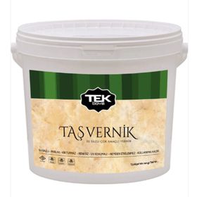 TEK BOYA Renksiz 2.5 lt Tek Su Bazlı Taş Vernik
