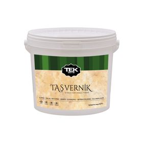 TEK BOYA Renksiz 2.5 lt Tek Su Bazlı Taş Vernik