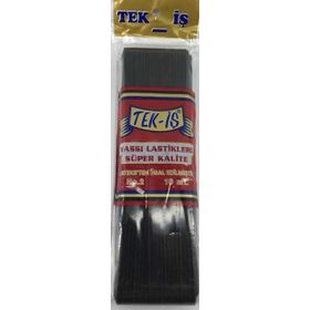 Tek-İş 10 m No 2 Siyah Yassı Lastik