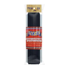 Tek-İş 10 m No 2 Siyah Yassı Lastik