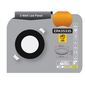 Tek-İş 10 W Beyaz Siyah Kasa Tekli Sıva Altı Gömme LED Spot