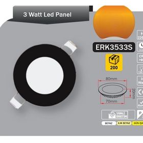 Tek-İş 10 W Beyaz Siyah Kasa Tekli Sıva Altı Gömme LED Spot
