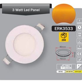 Tek-İş 10 W Beyaz Tekli Sıva Altı Gömme LED Spot