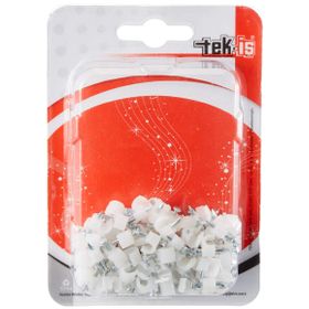 Tek-İş 100 Adet Beyaz Çivili Kablo Tutucu