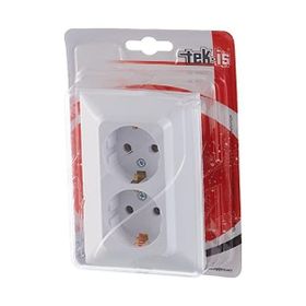 Tek-İş 520150 2'li Beyaz Topraklı Priz