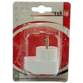 Tek-İş 524098 Beyaz Topraklı Anahtarlı Erkek Fiş