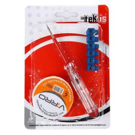 Tek-İş Elektrik Kontrol Kalemi İzolasyon Bandı Klamens Set