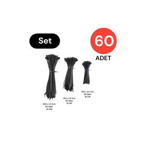 Tek-İş Kablo Bağı Cırt Kelepçe Set