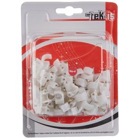 Tek-İş Kroşe No 4 100 Adet Beton Çivili Kablo Tutucu