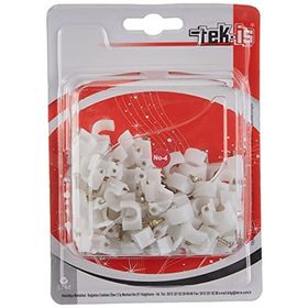 Tek-İş Kroşe No 4 100 Adet Beton Çivili Kablo Tutucu