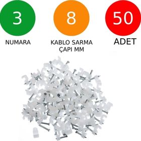 Tek-İş No:3 50 Adet Çivili Kroşe