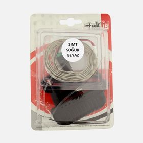 Tek-İş Şerit Led Extra 1 mt Beyaz Dış Mekan Trafolu Set Soğuk