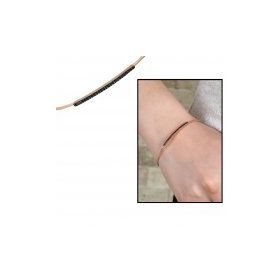 Tek Sıra Zirkon Taşlı 925 Ayar Kadın Gümüş Bileklik