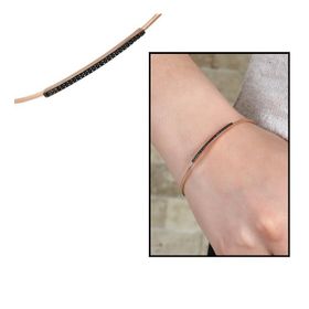 Tek Sıra Zirkon Taşlı 925 Ayar Kadın Gümüş Bileklik