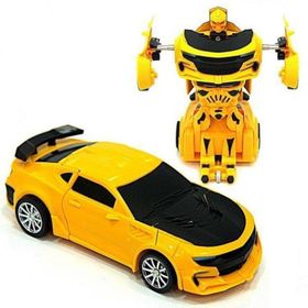 Tek Tuşla Robota Dönüşen Bumblebee Çek Bırak Oyuncak Araba