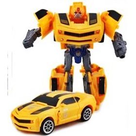 Tek Tuşla Robota Dönüşen Bumblebee Çek Bırak Oyuncak Araba