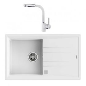 Teka 115330026 Beyaz Stone 50 B-TG Tek Gözlü Granit Eviye