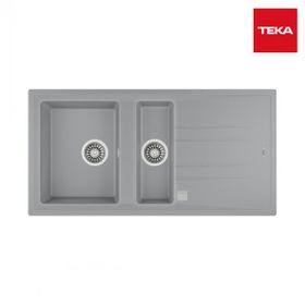 Teka 115360007 Stone 60 B-TG 1,5 Hazneli Metalik Gri Tegranite Eviye