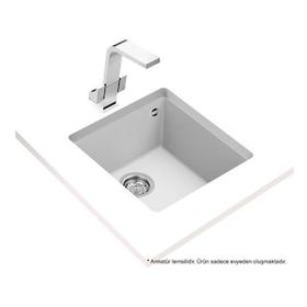 Teka 40.40 TG Square Beyaz Granit Eviye