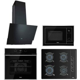 Teka ATV 60 - GBC 64002 - HLB 840 SS BK - ML 820 BIS Siyah 4'lü Ankastre Set