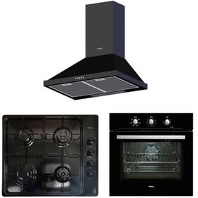 Teka Chef 3 HAK625n - HELLUX60 4g - ATV 60 3'lü Siyah Ankastre Set