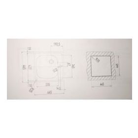 Teka E 50 1B 46.5X46.5 Tezgah Üstü Mutfak Evyesi