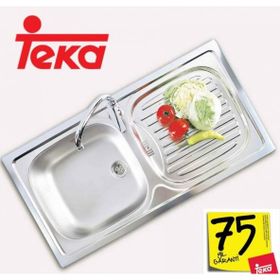 Teka Ebm 45 Sol Paslanmaz Çelik Mutfak Eviyesi