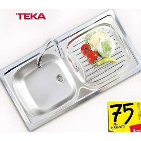 Teka Ebm 45 Sol Paslanmaz Çelik Mutfak Eviyesi