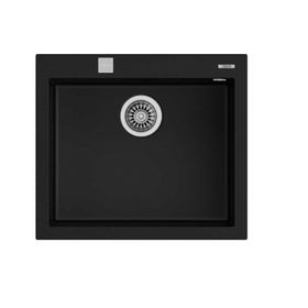 Teka Forsquare 50.40 Tek Hazneli Tegranite Siyah Eviye