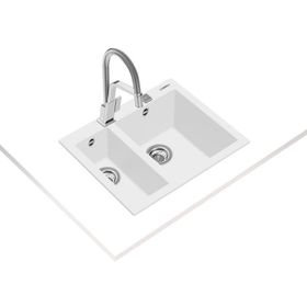 Teka Forsquare 590 TG Arctic White Renkli Granit Eviye