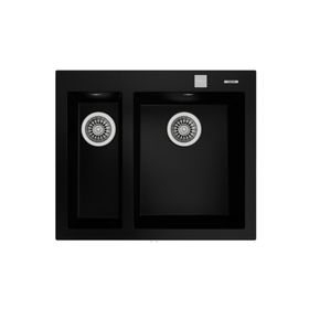 Teka Forsquare 590 TG Tezgah Üstü Siyah Granit Evye
