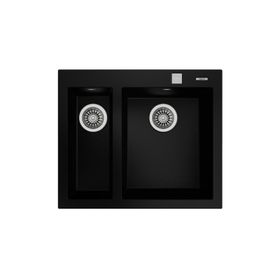 Teka Forsquare 590 TG Tezgah Üstü Siyah Granit Evye