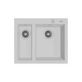 Teka Forsquare 590 TG White Çift Hazne Tegranite Eviye