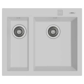 Teka Forsquare 590 TG White Çift Hazne Tegranite Eviye