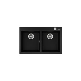 Teka Forsquare 790 TG Black Renkli Granit Eviye